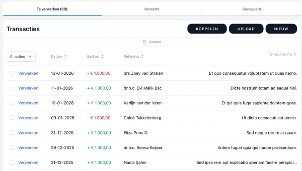 Koppelingen met 5000+ banken ter wereld